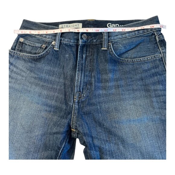GAP Men's 1969 Standard Straight Blue Jeans 32x30 | Y2K | Preppy 100% Cotton - Picture 9 of 11